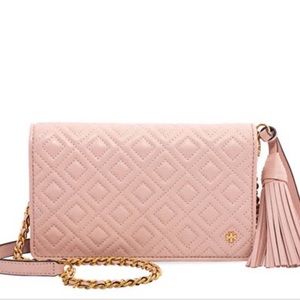Tory Burch Fleming Flat Wallet Cross-Body